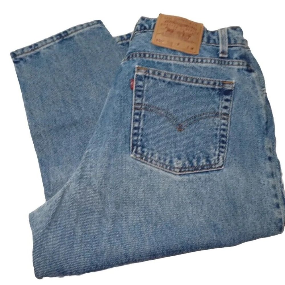 Vintage 90's Levi's 550 Women's Jeans Size 16 Reg M Jeans High Rise Tapered Leg